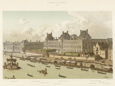 Louvre bajo Luis XV, 1739 de French School
