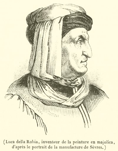 Luca della Robia, inventor de la pintura en mayólica de French School