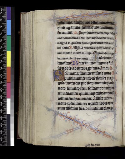 MS 300 f.189v, Maitines, del Salterio y Horas de Isabel de Francia, París, c.1265-70 de French School