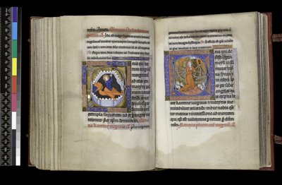 Sufragio a Santa Margarita y Sufragio a Santa Catalina, del Salterio y Horas de Isabel de Francia, París, c.1265-70 de French School