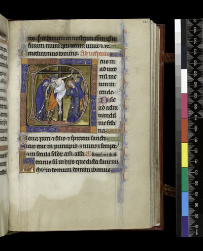 MS 300 f.220r, folio del Salterio y Horas de Isabel de Francia, París, c.1265-70 de French School