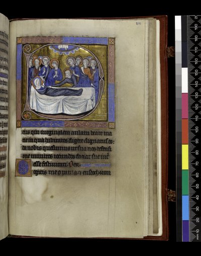 Colectas, sermones y lecciones para la Asunción, del Salterio y Horas de Isabel de Francia, París, c.1265-70 de French School