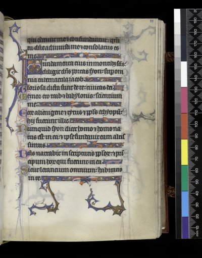 MS 300 f.95r, folio del Salterio y Horas de Isabel de Francia, París, c.1265-70 de French School