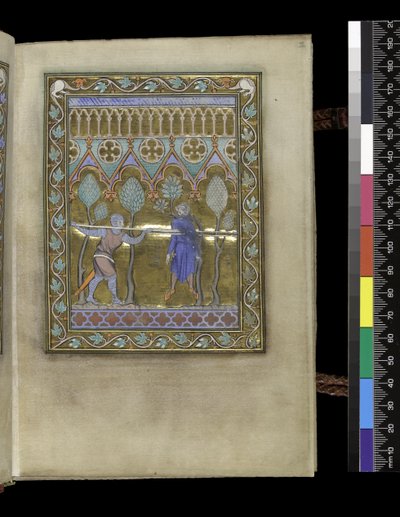 MS 300 f.IIr, del Salterio y Horas de Isabel de Francia, París, c.1265-70 de French School