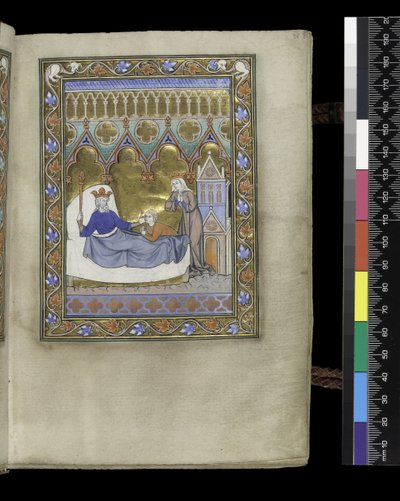 Folio del Salterio y Horas de Isabel de Francia, París, c.1265-70 de French School