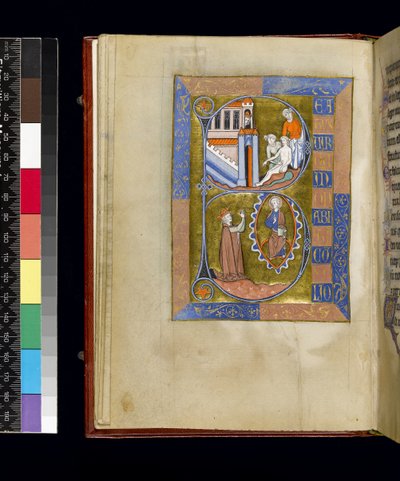 Folio del Salterio y Horas de Isabel de Francia, París, c.1265-70 de French School