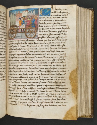 Página de Cent Nouvelles Nouvelles, c.1461-62 de French School