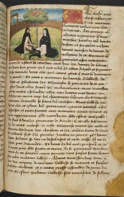 Página de Cent Nouvelles Nouvelles, c.1461-62 de French School