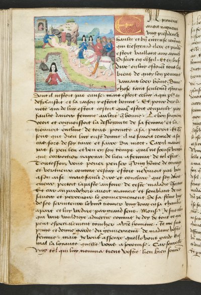 Página de Cent Nouvelles Nouvelles, c.1461-62 de French School