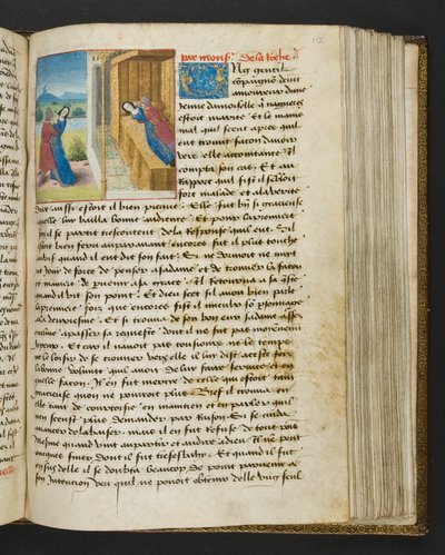 Página de Cent Nouvelles Nouvelles, c.1461-62 de French School