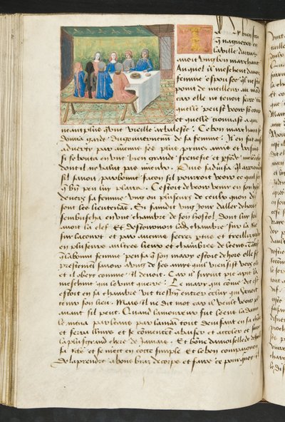 Página de Cent Nouvelles Nouvelles, c.1461-62 de French School