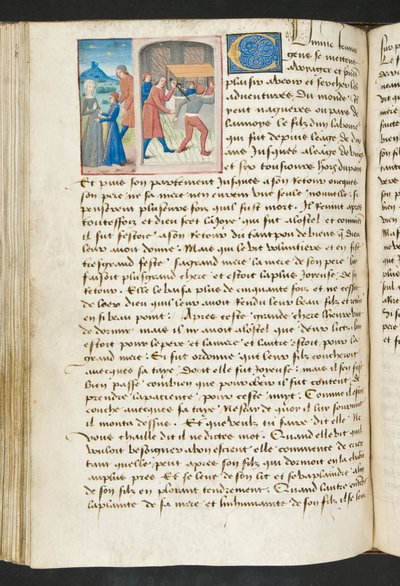Página de Cent Nouvelles Nouvelles, c.1461-62 de French School