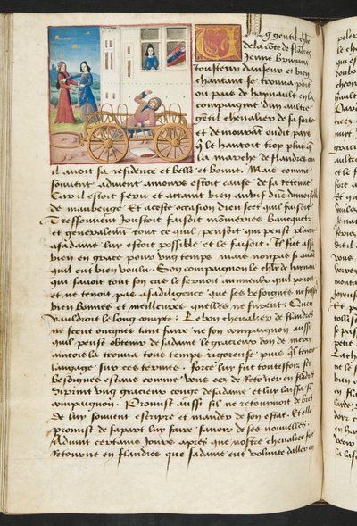 Página de Cent Nouvelles Nouvelles, c.1461-62 de French School