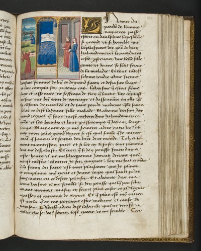 Página de Cent Nouvelles Nouvelles, c.1461-62 de French School