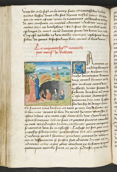 Página de Cent Nouvelles Nouvelles, c.1461-62 de French School