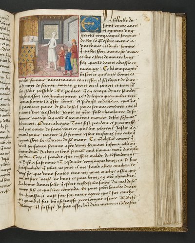 Página de Cent Nouvelles Nouvelles, c.1461-62 de French School