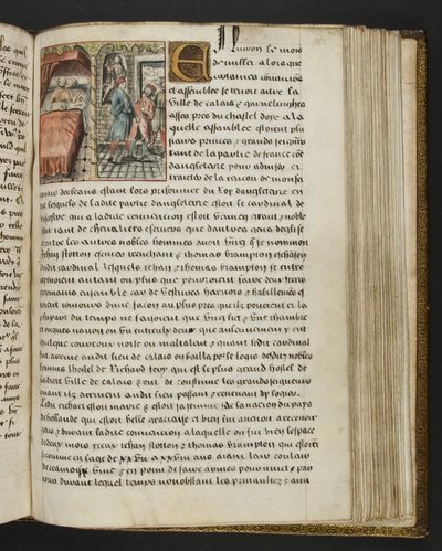 Página de Cent Nouvelles Nouvelles, c.1461-62 de French School
