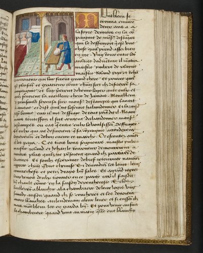 Página de Cent Nouvelles Nouvelles, c.1461-62 de French School