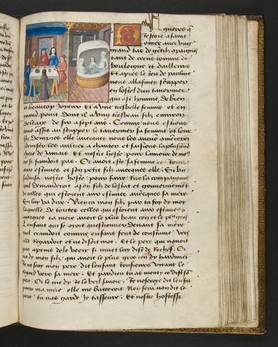 Página de Cent Nouvelles Nouvelles, c.1461-62 de French School