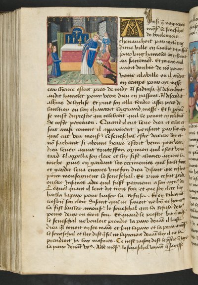 Página de Cent Nouvelles Nouvelles, c.1461-62 de French School
