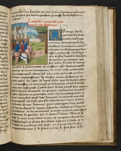 Página de Cent Nouvelles Nouvelles, c.1461-62 de French School