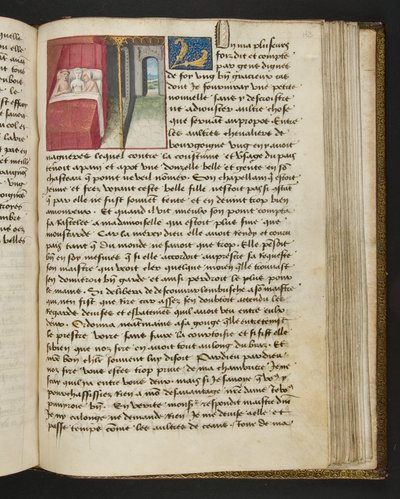 Página de Cent Nouvelles Nouvelles, c.1461-62 de French School