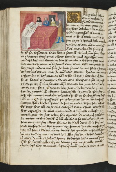 Página de Cent Nouvelles Nouvelles, c.1461-62 de French School