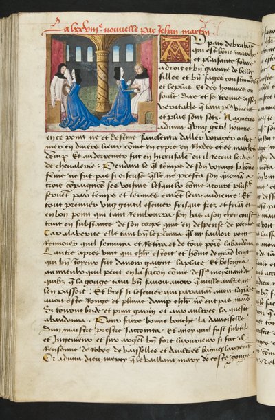 Página de Cent Nouvelles Nouvelles, c.1461-62 de French School