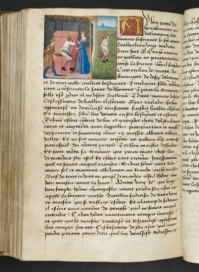Página de Cent Nouvelles Nouvelles, c.1461-62 de French School
