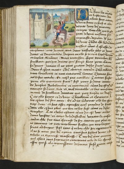 Página de Cent Nouvelles Nouvelles, c.1461-62 de French School