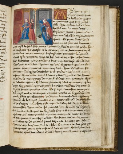 Página de Cent Nouvelles Nouvelles, c.1461-62 de French School