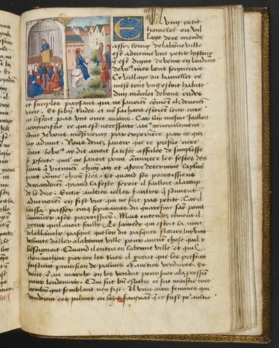 Página de Cent Nouvelles Nouvelles, c.1461-62 de French School