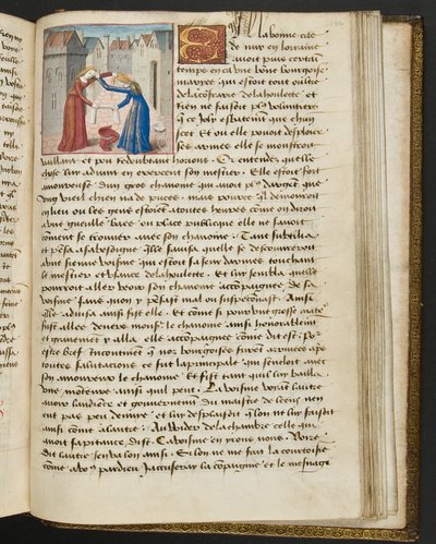 Página de Cent Nouvelles Nouvelles, c.1461-62 de French School