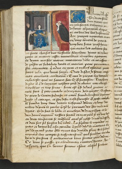 Página de Cent Nouvelles Nouvelles, c.1461-62 de French School