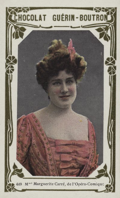 Madame Marguerite Carre, de la Ópera-Cómica de French School