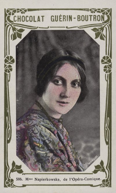 Madame Napierkowska, de la Opera-Comique de French School