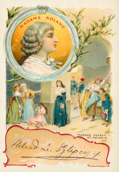 Madame Roland, revolucionaria francesa de French School