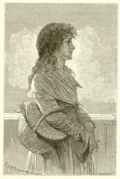 Madame Roland en su infancia de French School