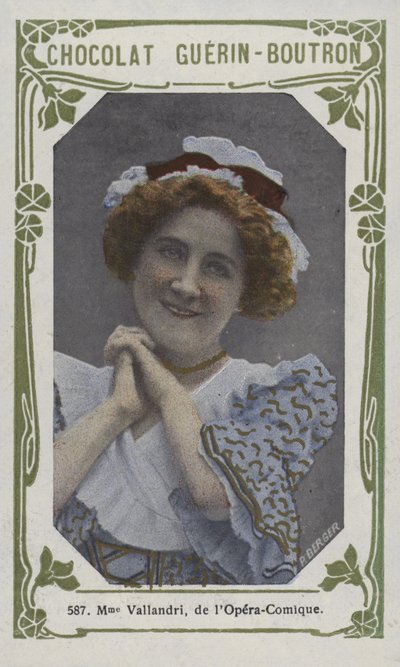 Madame Vallandri, de la Opera-Comique de French School