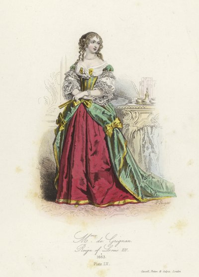 Madame de Grignan, aristócrata francesa de la época de Luis XIV de French School
