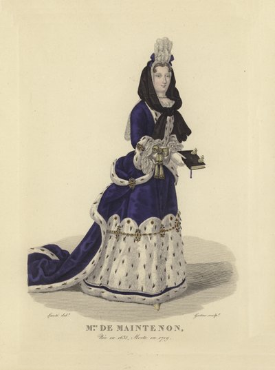 Madame de Maintenon, amante del rey Luis XIV de Francia de French School