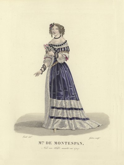 Madame de Montespan, amante del rey Luis XIV de Francia de French School