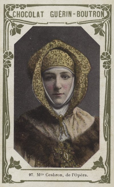 Mademoiselle Cesbron, de la Ópera de French School