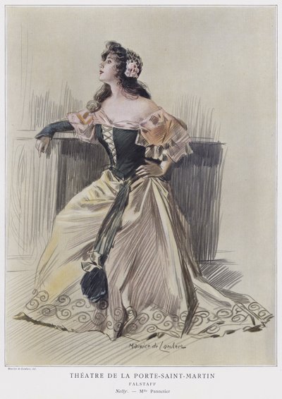 Mademoiselle Pannetier como Nelly en Falstaff de French School