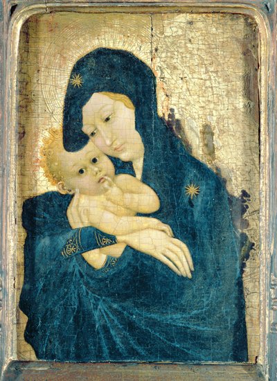 Madonna y Niño, Escuela de Borgoña de French School