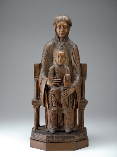 Madonna y Niño en Majestad, c.1150-1200 de French School