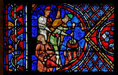 Magos preparando una poción de French School