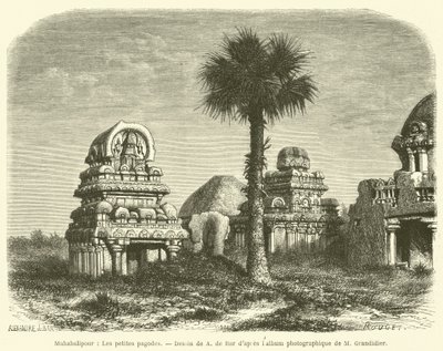 Mahabalipuram, Las pequeñas pagodas de French School