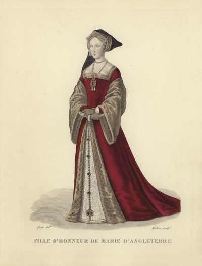 Dama de honor de María Tudor, tercera esposa del rey Luis XII de Francia de French School