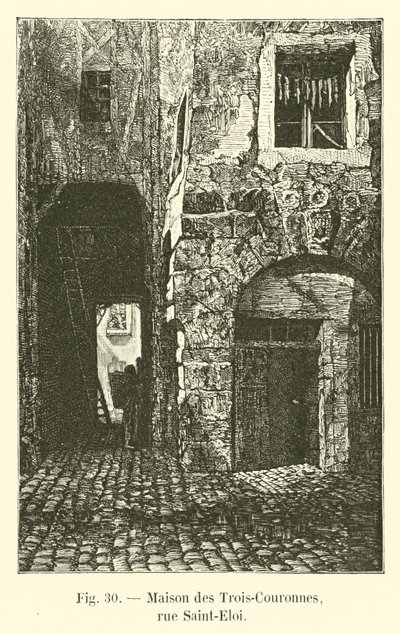 Casa de las Tres Coronas, calle Saint-Eloi de French School